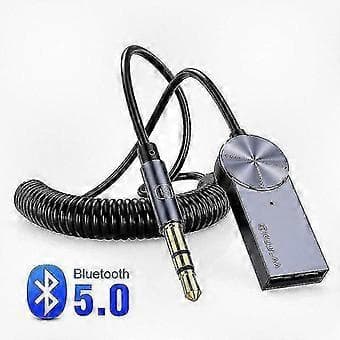 Bluetooth 5.0 -sovitin autoon 3,5 mm:n aux-liitännällä - Langaton audiovastaanotin