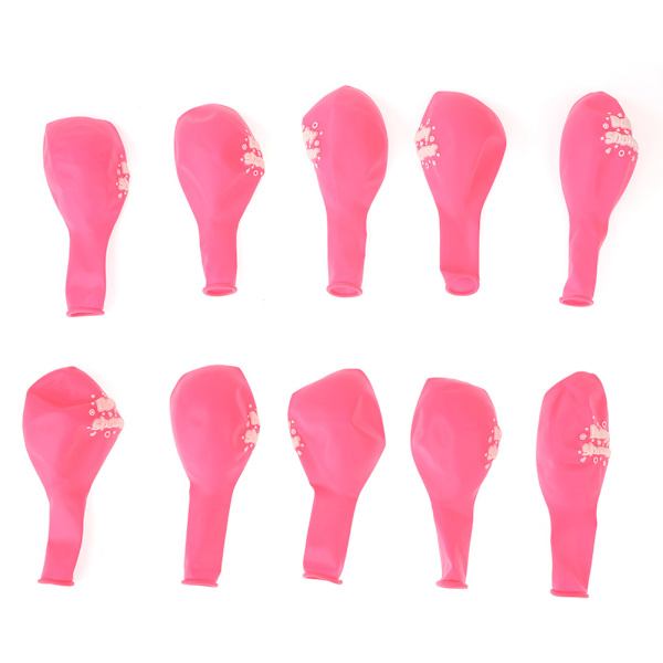 10 stk. Søde Trykte Latex Balloner Sæt til Baby Børnefødselsdagsfest Dekoration (6#)