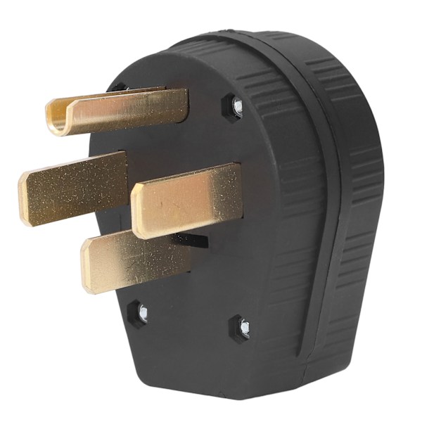 NEMA 14‑50P Rakt Stiftvinkelkontakt 50A 125V/250V Strömutgång 4-polig Kontakt för Spis Torktumlare Generator
