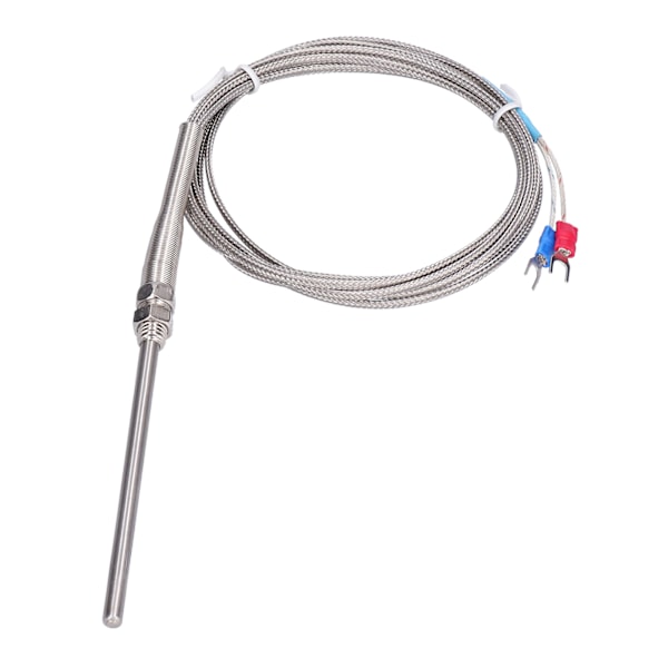 K-Type Temperaturføler Termoelement Termisk Sonde Rustfrit Stål 0~600℃ WRNT‑187 Almindelig Type 4 Meter