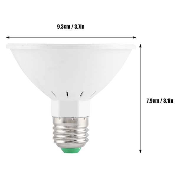 200 LED E27 Pære Plantevekstlampe Innendørs Drivhusplanter Fullspektrum Vekstlys