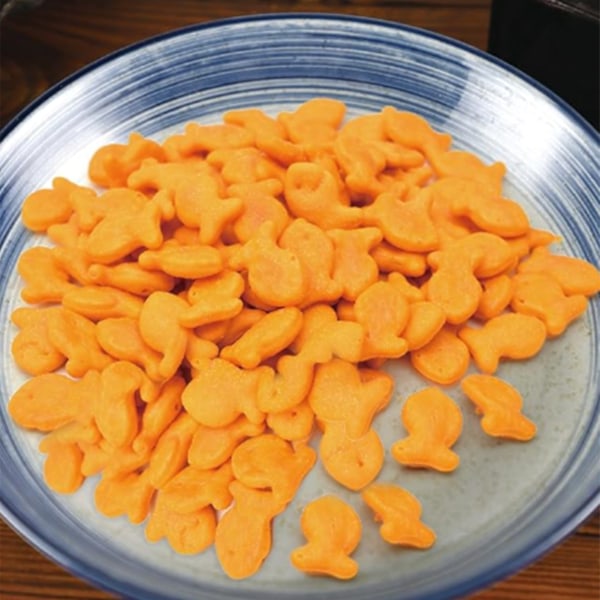 Guldfisk Kex Form Mini Plast Återanvändbar för Bakning Kakor Liten Fiskformad Orange