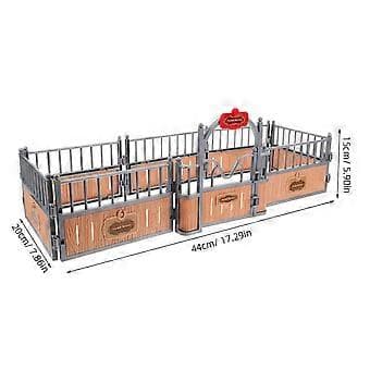 Legetøjshegn til bondegård Hest Hegn Model DIY Scene Sandbord Layout Prop Simulationsscene Prop