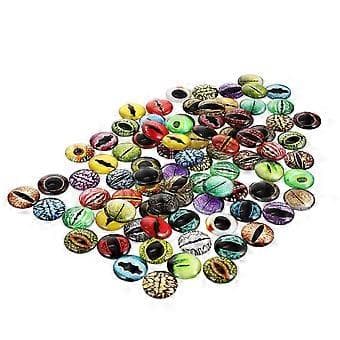 100 st DIY Glasögon Simuleringsögonlappar Leksaksdockmaterial Blandad stil