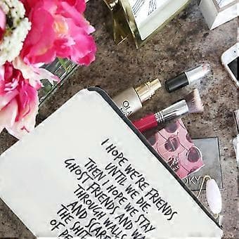 1 stk. engelsk printet makeup taske