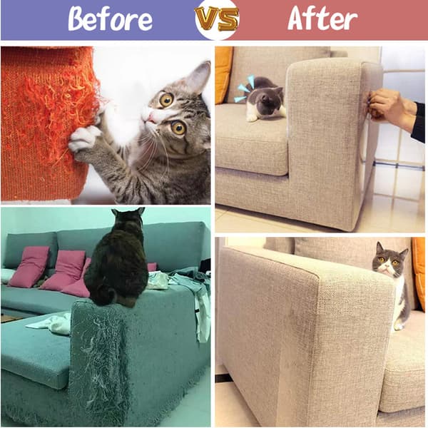 8 st Kattskrapskydd för möbler, Kattskrapskydd för möbler, Anti-kattskrapstejp, Kattskrapskydd för soffa, Soffskydd för katter - 30*45cm