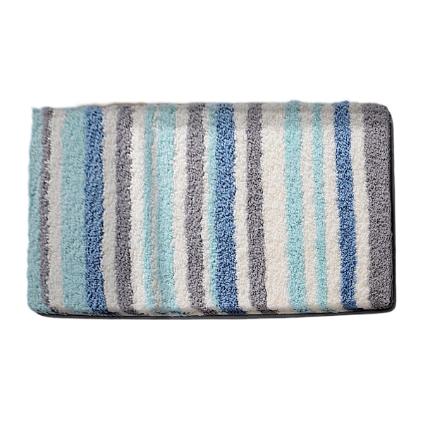 Lyxig Badrumsmatta, Extra Mjuk och Absorberande Polyester Badmatta, Halksäker Plysch Shaggy Badmatta, Maskintvättbar, Badmattor för Badrum 60*90cm