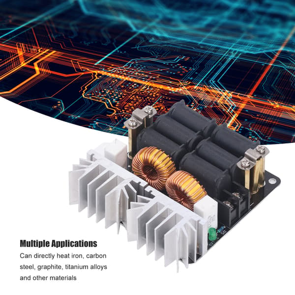 ZVS Varmeeffektmodul Temperaturstyring DC Strømforsyning Induktionsvarmemodul Programmerbar Termostat Varmeafledning til Metalbearbejdning