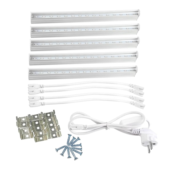 85-265V 75LED Växtlampa för inomhusblomning, grönsaker, krukväxter, hydroponiska växter (EU-kontakt)