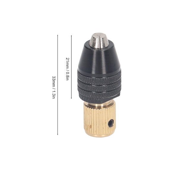 3-backs Drillchuck Rotationsverktyg Självspännande Kolv Raka Linjer Förlängningsstång Hex Nyckelset 2,0 mm Hål