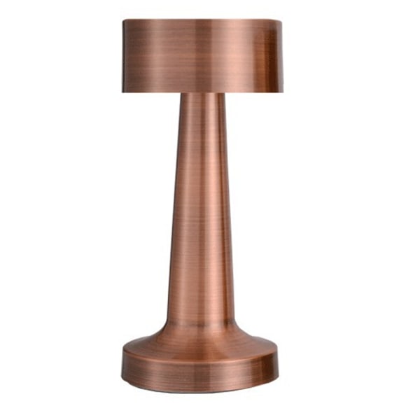 Bärbar LED-bordslampa med peksensor, uppladdningsbar (brons)