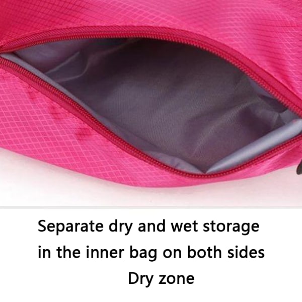 Wet & Dry Gym Bag, Portabel & Praktisk, Blå