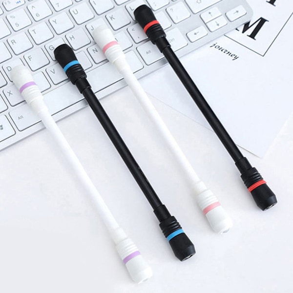 Spinning Cool Pens Skriveutstyrsett for Jenter Gutter Barn Tenåringer Studentgave, Svart Blekk