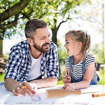 Hammerleker Massivt Tre Flat Hode Slå Hammer Mini Hammer Pedagogisk Leke