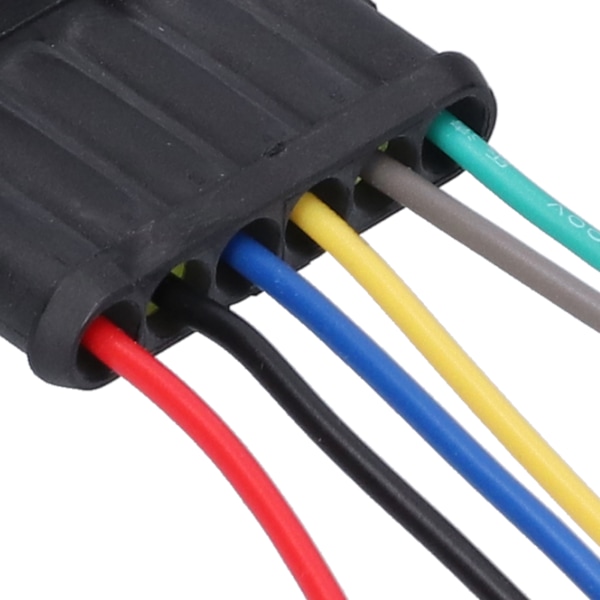 5-vägs Bil Elektrisk Koppling Vattentät Brandskyddande Elastisk Antioxidant Biltråd Koppling 6P