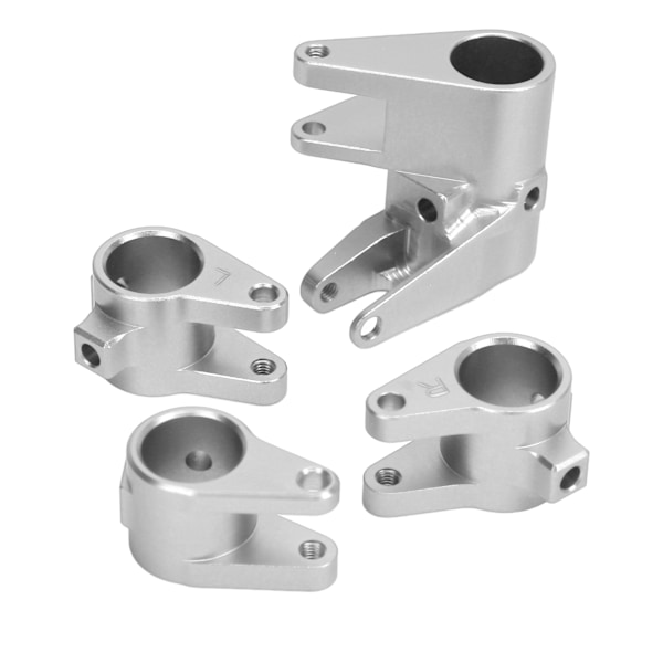 Axelrörslänkfäste Set Aluminium Motvikt Öka Länkstångsfäste Adapter för SCX10 PRO Silver