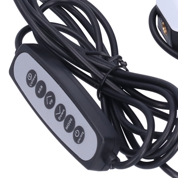 16cm LED USB Sirkellys RGB Fyllingslys med Klemmeholder for Selfie Live Sminke