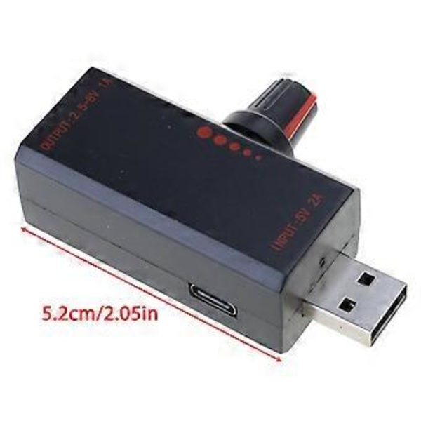 5W USB Vifte Regulator USB Vifte Trinnløs Hastighetskontroller Forbedre Kjøleytelse Hastighetskontroller 66mm/2.6tommer