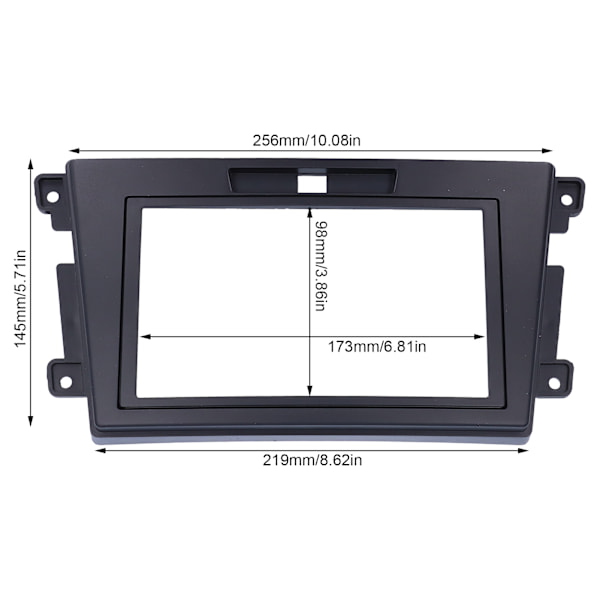 2Din Bilstereo Radio Fascia CD Dashbord Rammeutskifting for Mazda CX‑7 2006‑2012