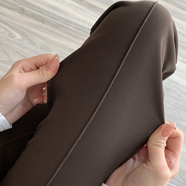 Elastiske formelle bukser med lommer, lige casual bukser