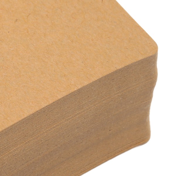 Kortpapper Utskrivbara Tjocka Kraft Tomma Vykort Set för DIY Gratulationskort Bröllopsinbjudan Anteckningskort Brun 9x5.4cm / 3.5x2.1in, 350gsm, 100st