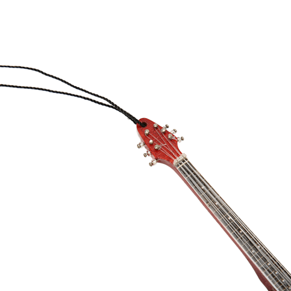 Miniatyr Elektrisk Gitarr Modell Utsökt Trägitarr Ornament för Musikfestival Bröllopsfest Dekoration 08