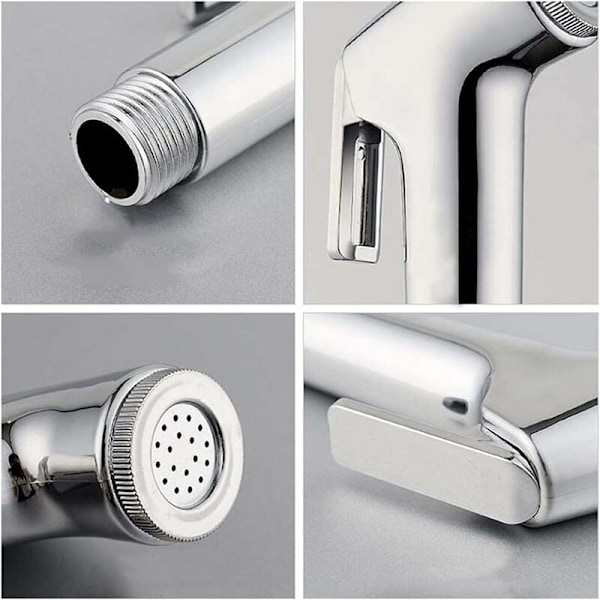 PureSpa Essential Handhållen Bidédusch, Vattendriven Dusch för Toaletter med Miljövänlig Alternativ Rengöringslösning, Multifunktionell Användning