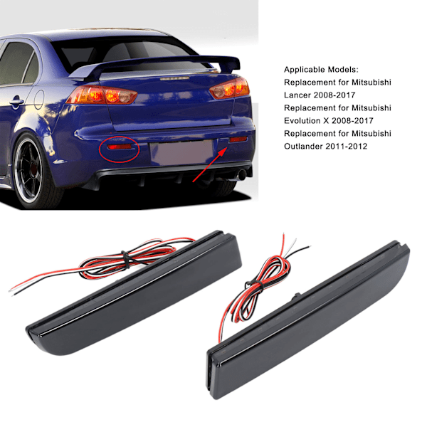 Savustettu Linssin Peräjarruvalo 8355A039 Vaihto Mitsubishi Lancer Evolution X Outlanderille