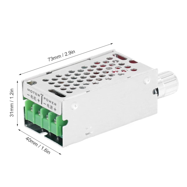 Motorhastighedsstyringsmodul DC PWM Trinløs Variabel Hastighed CW CCW Kontrolkontakt 12‑40V