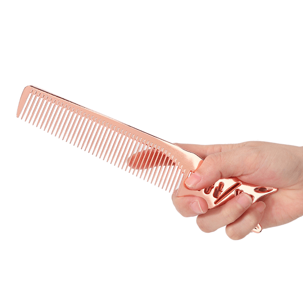 Aluminum Detangle Anti-Static Comb Scalp Massage Styling Hair Comb Hairdressing Tool(Comb )