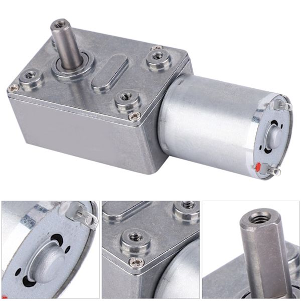 Mikrotyyppinen DC-nopeudenvaihtomoottori, suuri vääntömomentin matovaihteisto, 24V (10RPM)