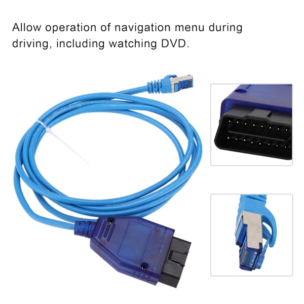 ENET Grensesnittkabel OBD RJ45 Koding Programmering med LED Lys Erstatning for F/1/3/5/7 Serie