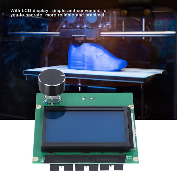 LCD-skärmdisplaykontroll med kabelknapp 3D-skrivartillbehör QC.PASSED Q1 för Ender3