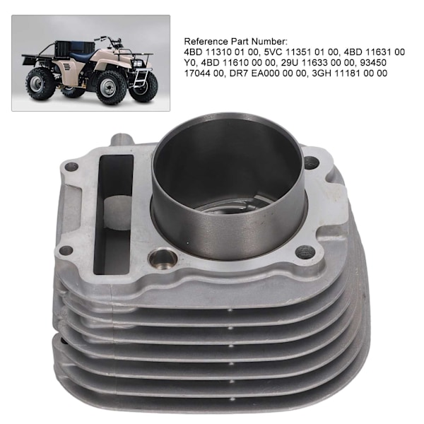 71mm 229.6cc Cylinder Stempelpakning Top End Kit 4BD 11310 01 00 til Timberwolf 250 1992‑2000