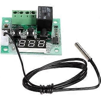 50 till 110C W1209 DC 12V Digital Mini Termostat Temperaturkontroll Styrenhet Switch Sensor Modul (50*41mm)