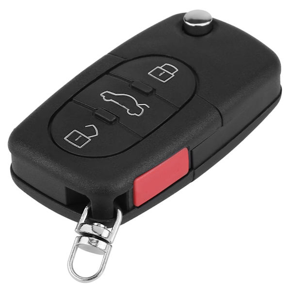 4-knapps flippnyckel utan skuren nyckel för Audi A6 S4 TT 315MHz ID48-chip 4D0837231E