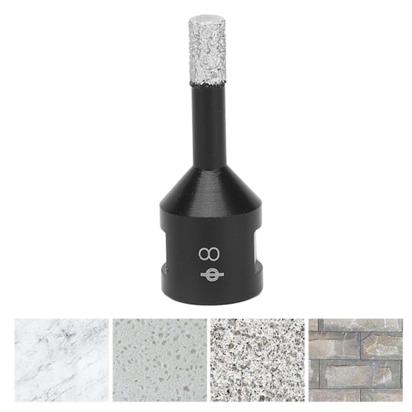 Marmor Hullsag Rask Boringshastighet Stor Forskyvningskutte Design Spar Tid Boringsverktøy 8mm