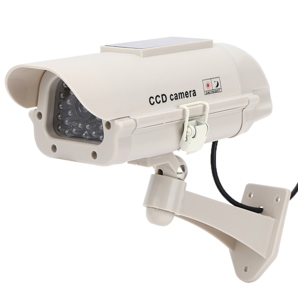 Simulerad Övervakningskamera CCTV Attrapp Inomhus Utomhus Hög Simulering Övervakning med Lampa