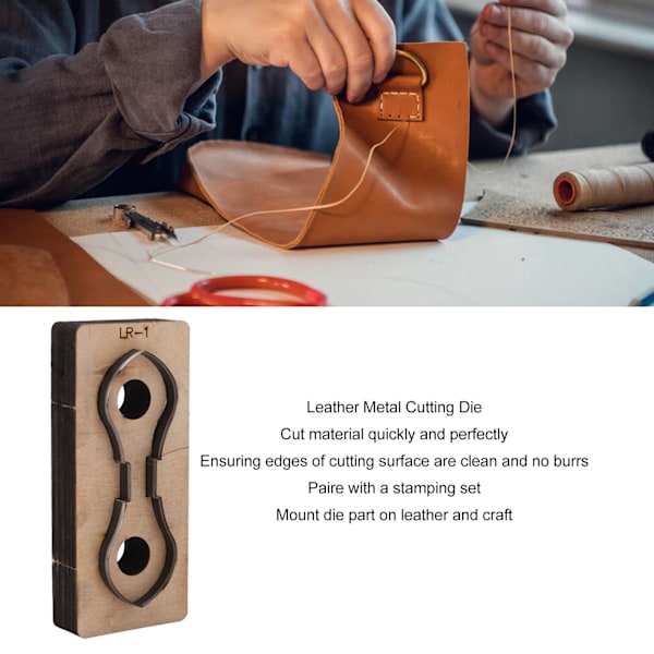 Läder Metall Skärform DIY Stämpling Punching Skärform Legering Stål Konst Hantverk Tillbehör LR 1