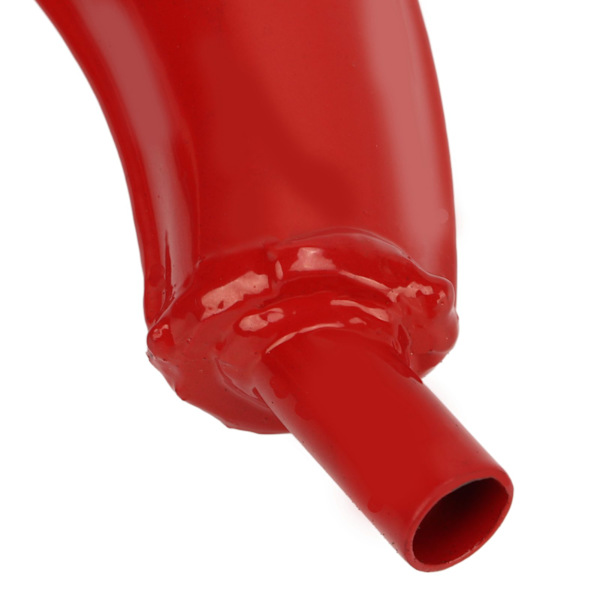 Avgassdämpare Röd Avgassilencer Rör Halvmåneform 40mm Ersättning för 49cc 60cc 66cc 80cc 2-taktsmotor