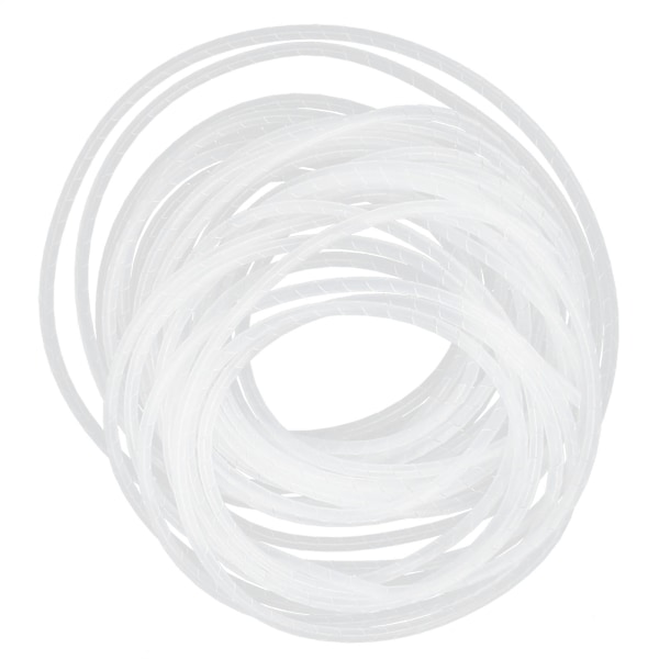 Spiral Wire Wrap Kabelhylse Slange Fleksibel Kabelarrangør Holder Håndtering Hvit Φ14‑4,5 meter