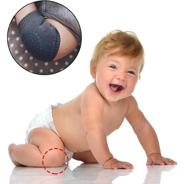 Baby Crawling Pads Anti-Slip Knæbeskyttelse Beskyt Baby's Knæ til