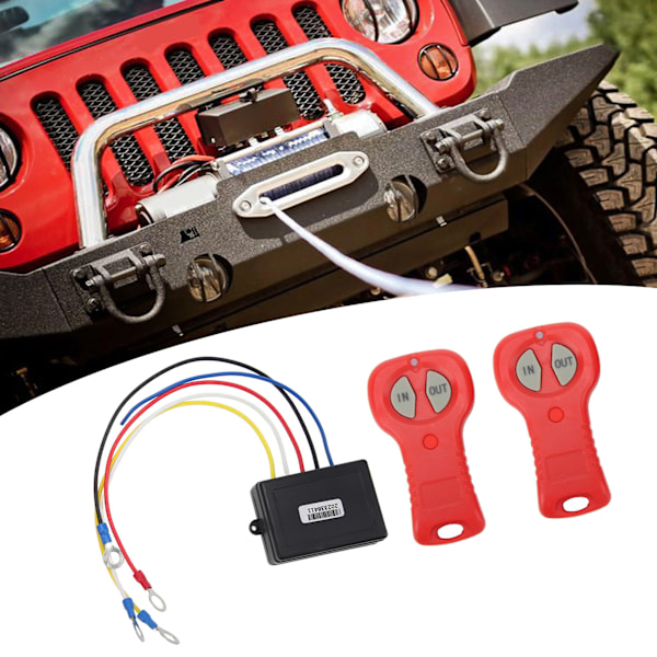 Wireless Winch Remote Control Kit DC12V 24V Efficient Fast Response High Security for Truck ATV SUV