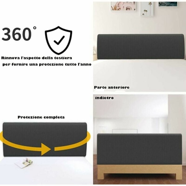 Dekorativt sänggavelöverdrag för elegant uppfräschning, högkvalitativt stretchtyg, elastisk botten för enkel passform, mjukt och bekvämt, användning året runt