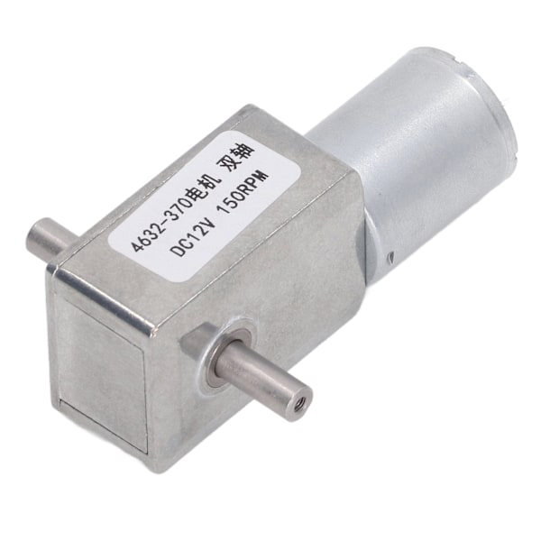 DC12V Madonkivaihdemoottori Kaksoisakseli Mikro Sähkömoottori Täysmetalli Reduktiomoottori 4632‑370 150RPM