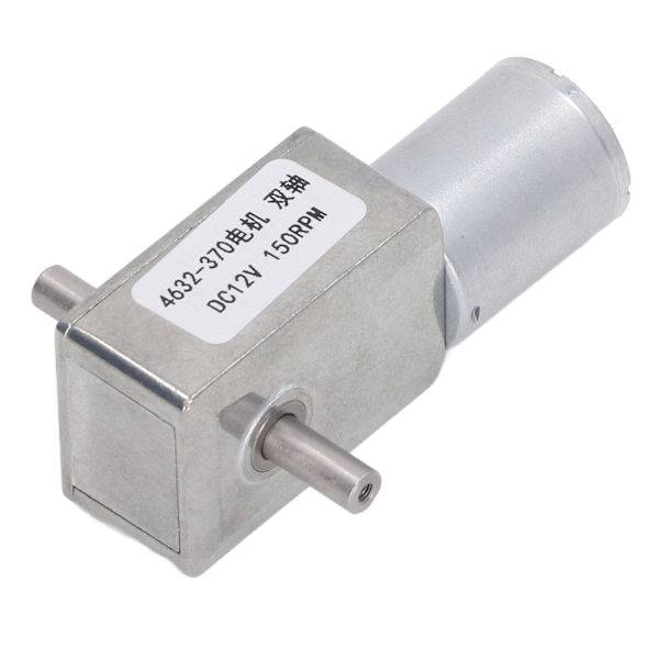DC12V Maskhjulsmotor Dubbelaxel Mikro Elektromotor Helmetall Reduceringsmotor 4632‑370 150RPM