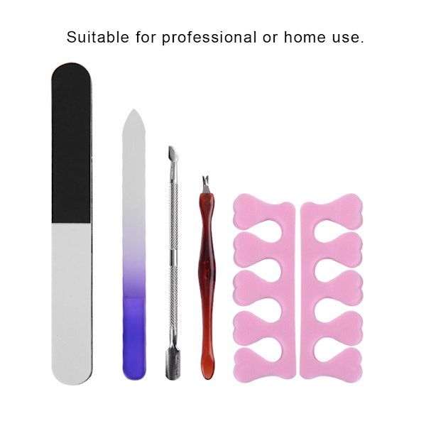 5-pack Professionellt Nagelkonst Manikyr Pedikyr Verktygssats Nagelslipningssvampar Filer Polerare