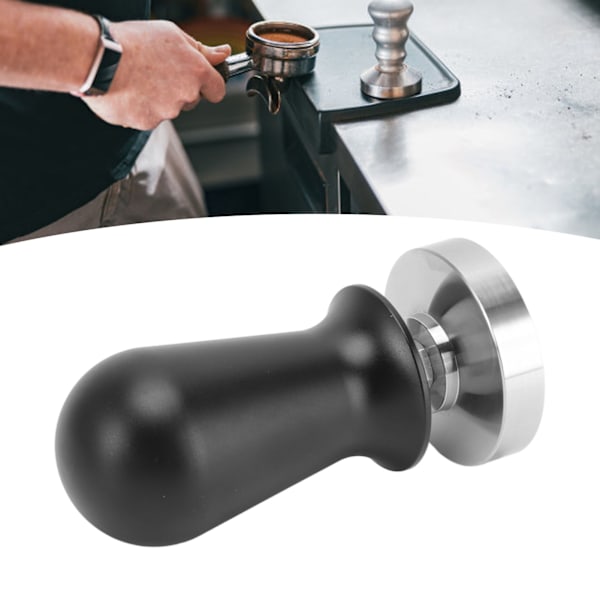 Kaffetamper i Rostfritt Stål 30lb Konstant Tryck Inbyggd Fjäder Avtagbar Kaffe Pulver Tampverktyg 58mm/2.28in