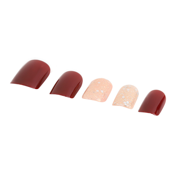 30 stk Bærbare Eksklusive Negletips Aftagelige Genanvendelige Falske Negle Patch Manicure Værktøj 08#