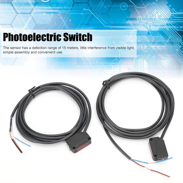 BERM Infrarød Fotoelektrisk Switch Kvadratisk Gennemstrålings Sensorer E3ZT81 DC 1224V